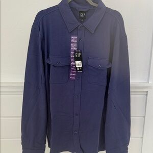 GAP Men's Deep Blue Button Down Shirt
